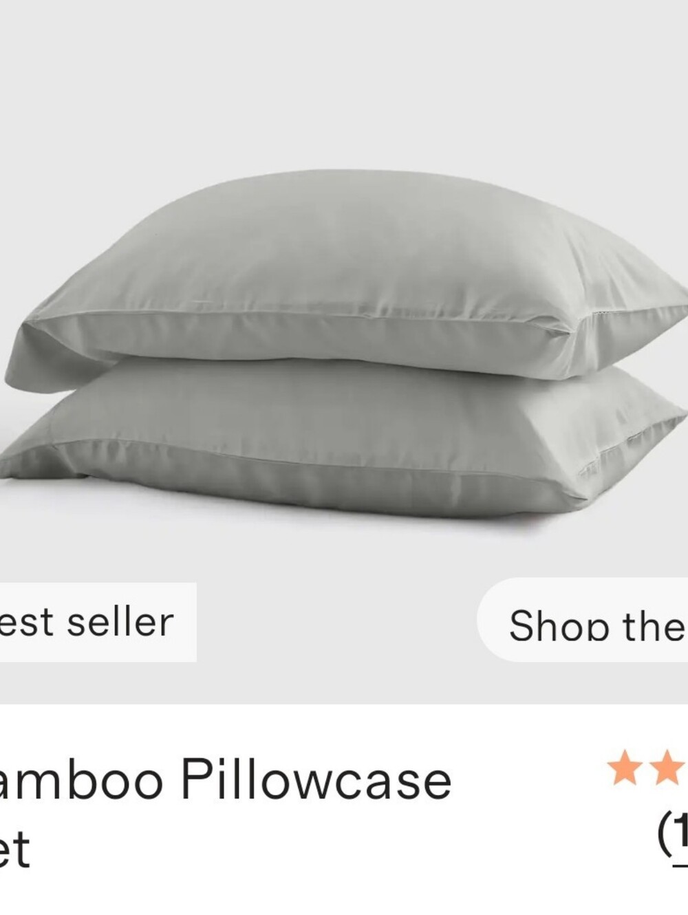 Quince Bamboo Pillowcase Set